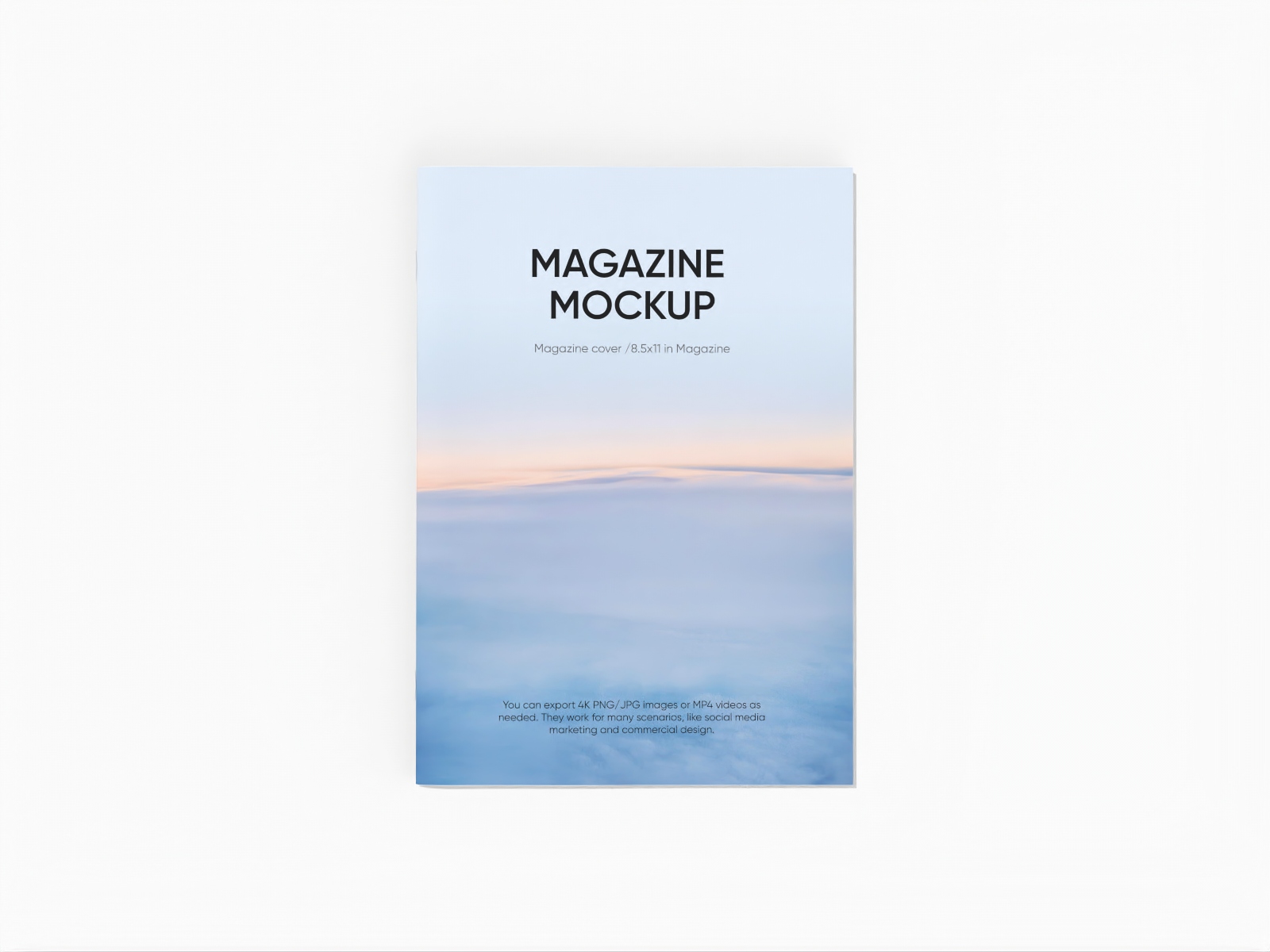 8.5 × 11 Magazine cover mockup