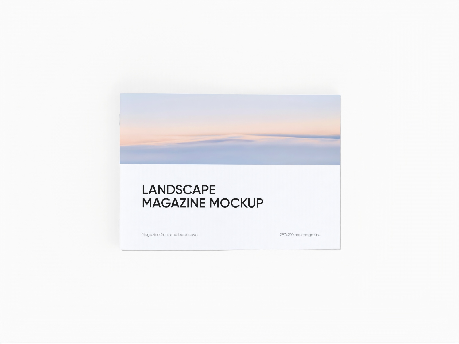 Landscape magazine mockup