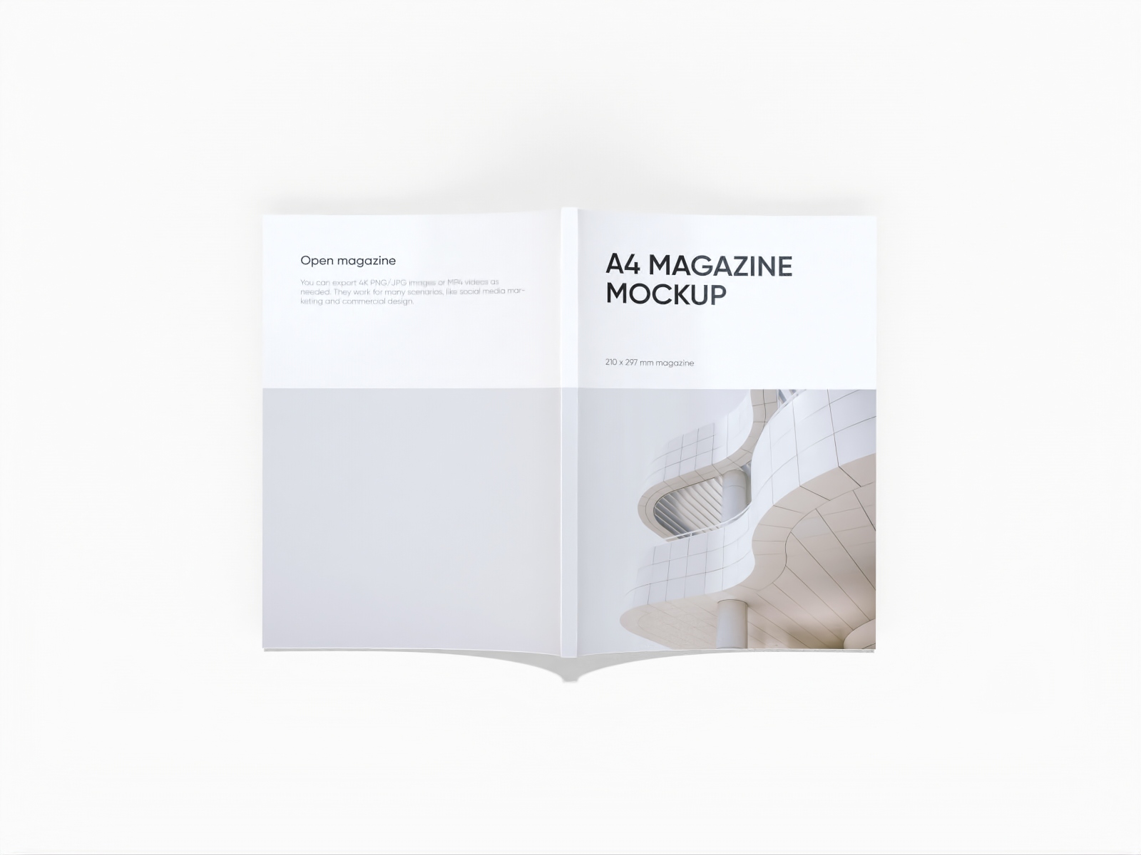 A4 Magazine cover mockup