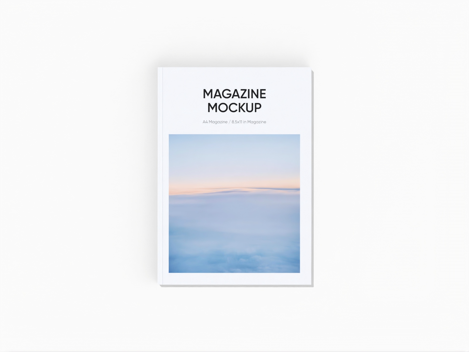 Magazine cover mockup