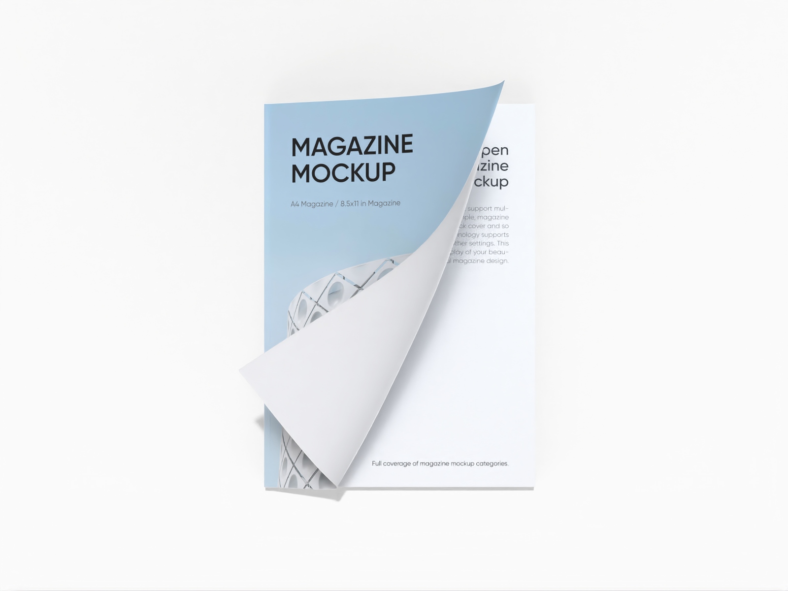 Magazine cover mockup