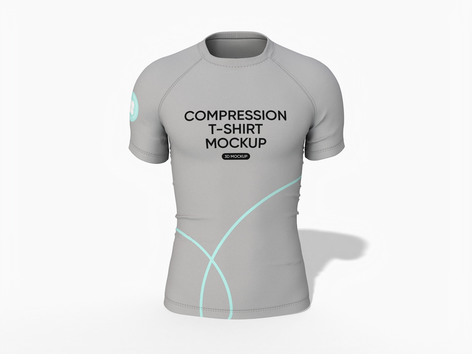 Compression t shirt mockup