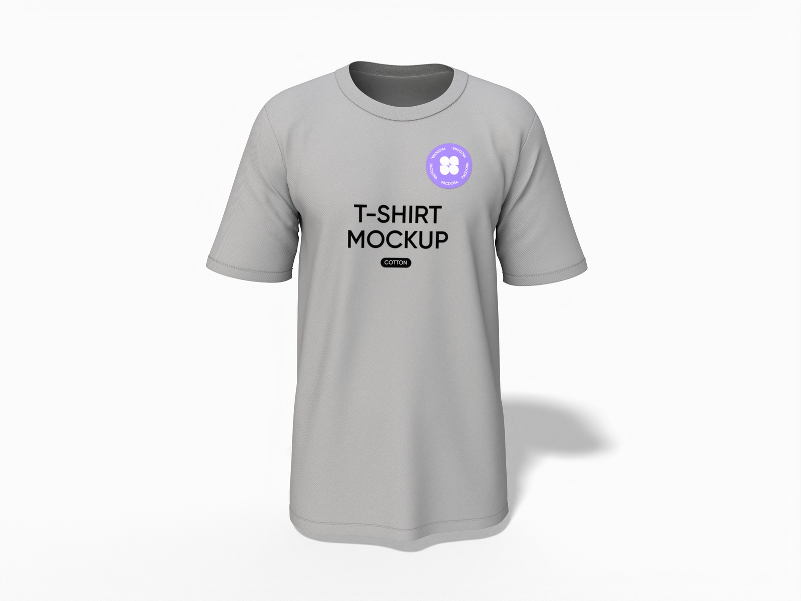 Round neck T-shirt mockup