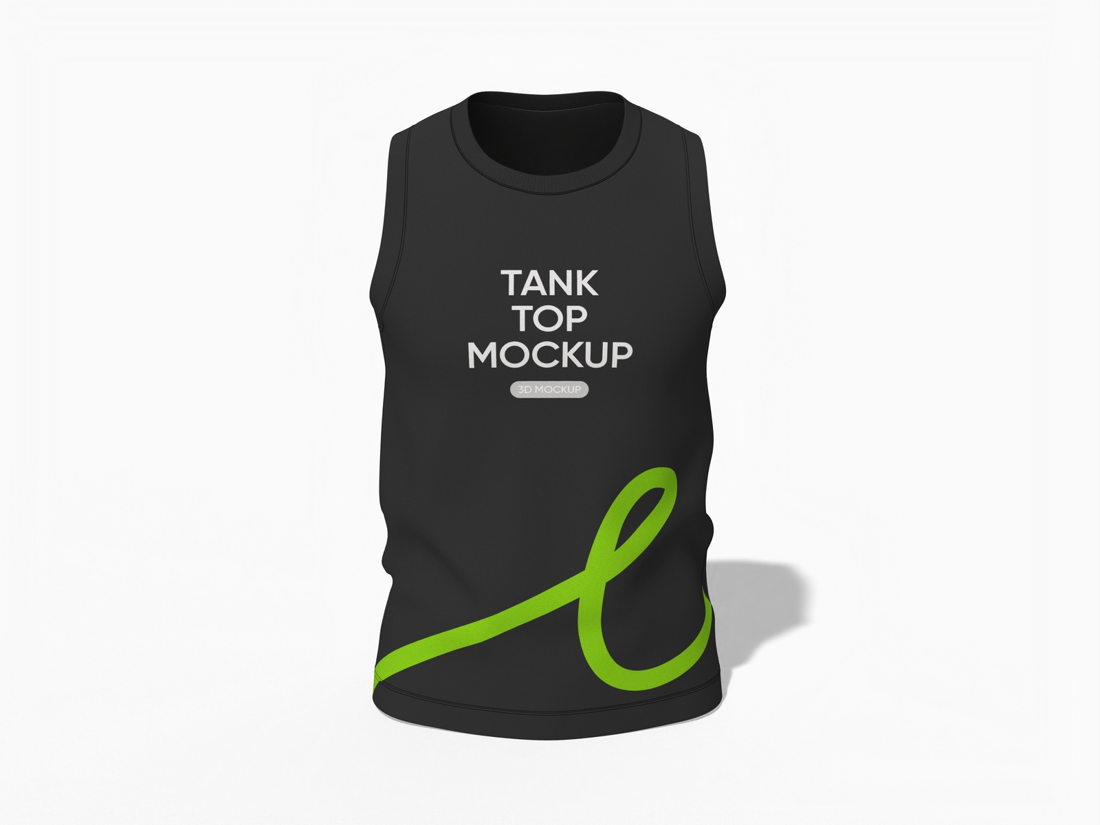 Black Tank top mockup