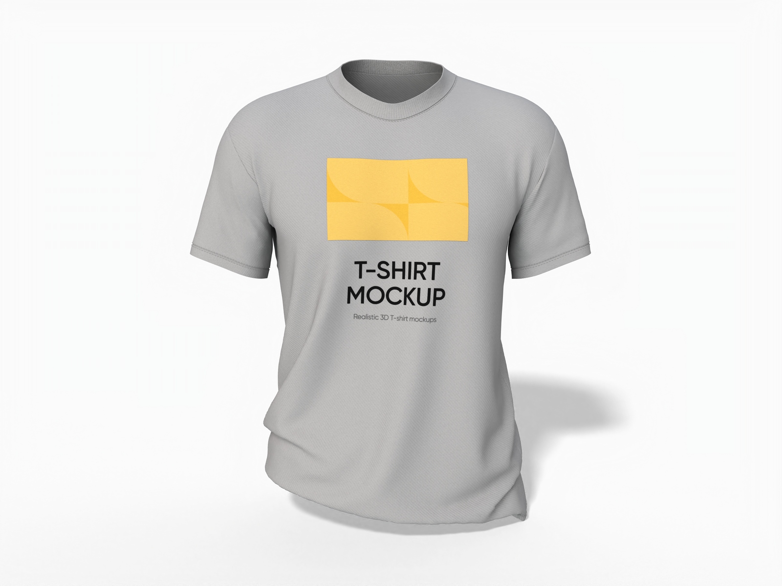 Round neck T-shirt mockup