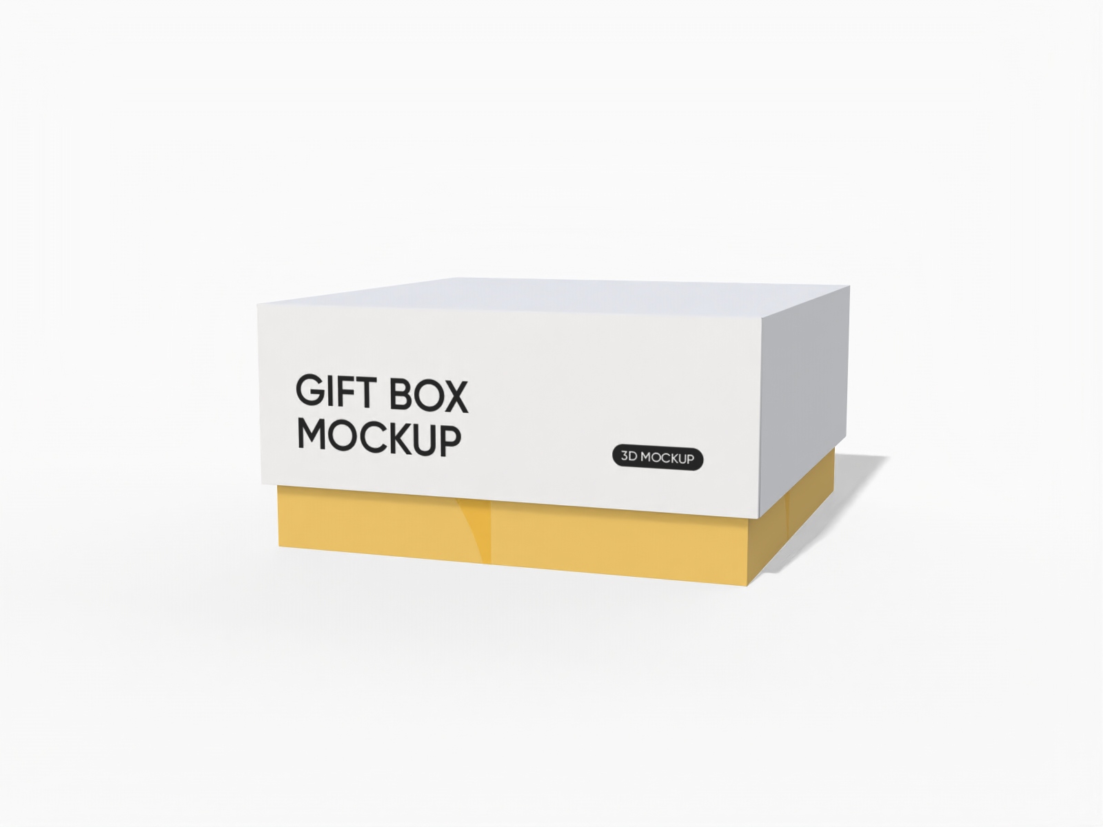 Gorgeous gift box mockup