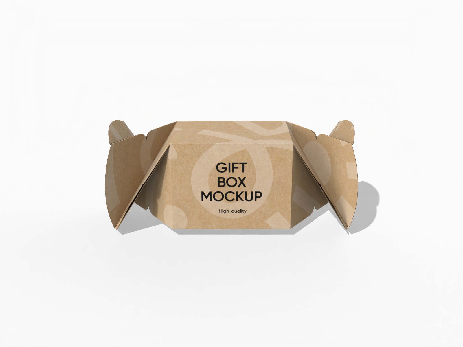 Sphere surprise gift box mockup
