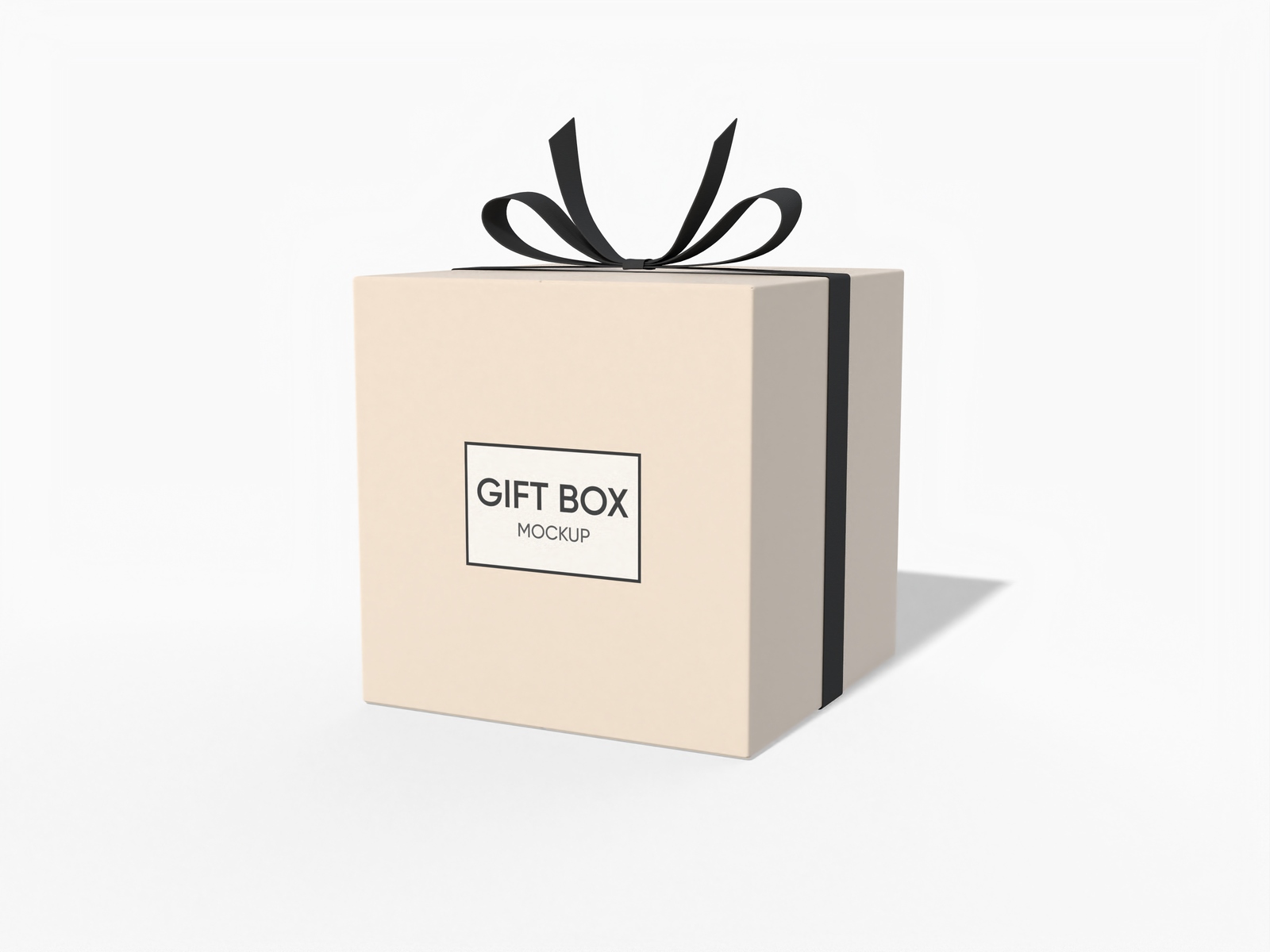 Gift box mockup