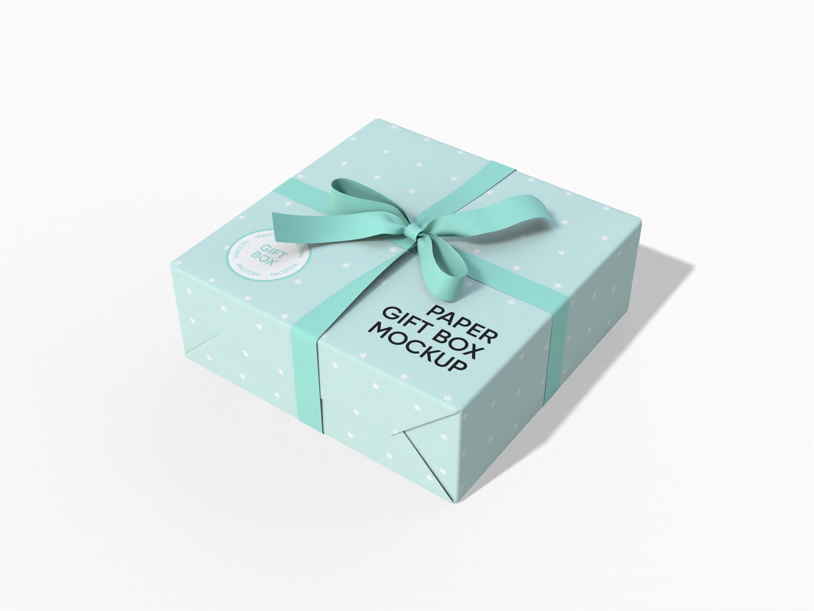 Paper surprise gift box mockup Paper surprise gift box mockup