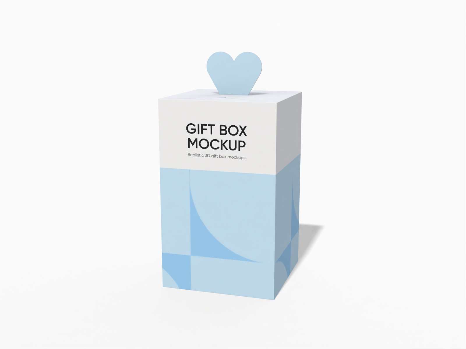 Gift box packaging mockup