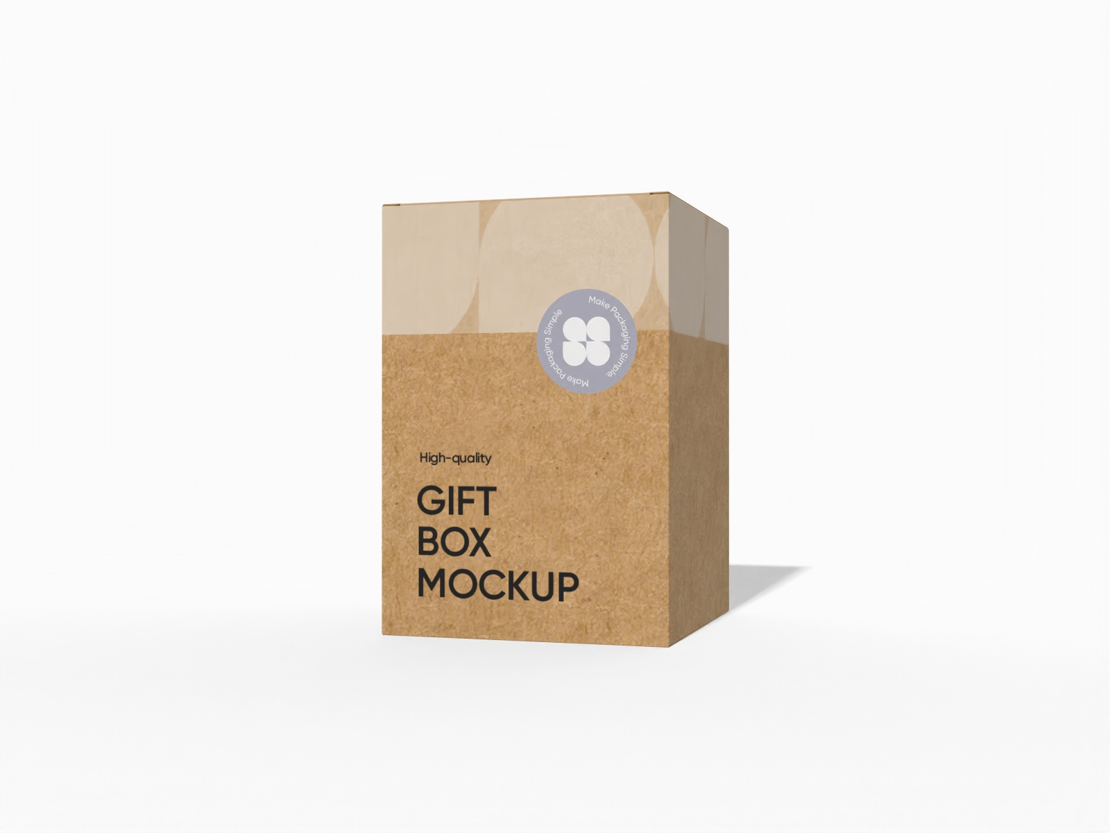 Tuck top gift box mockup Tuck top gift box mockup