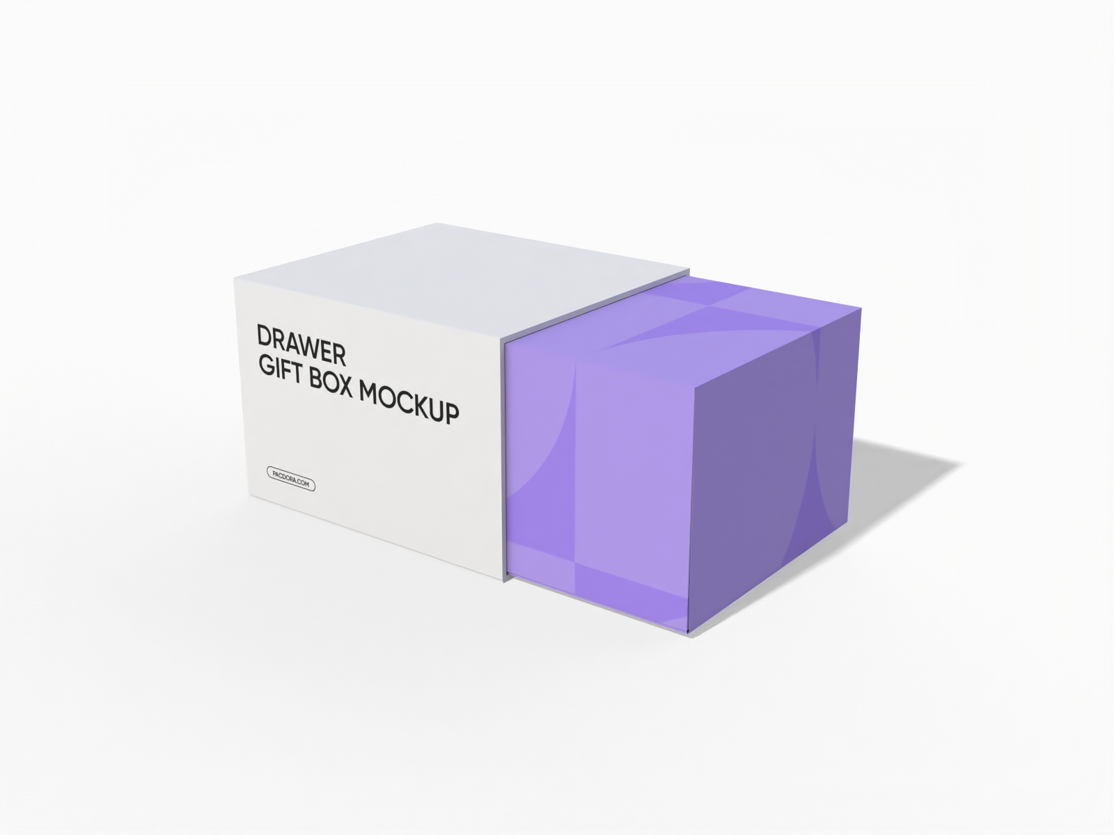Drawer gift box mockup