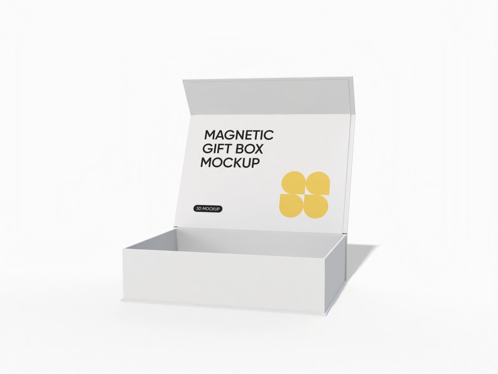Magnetic gift box mockup