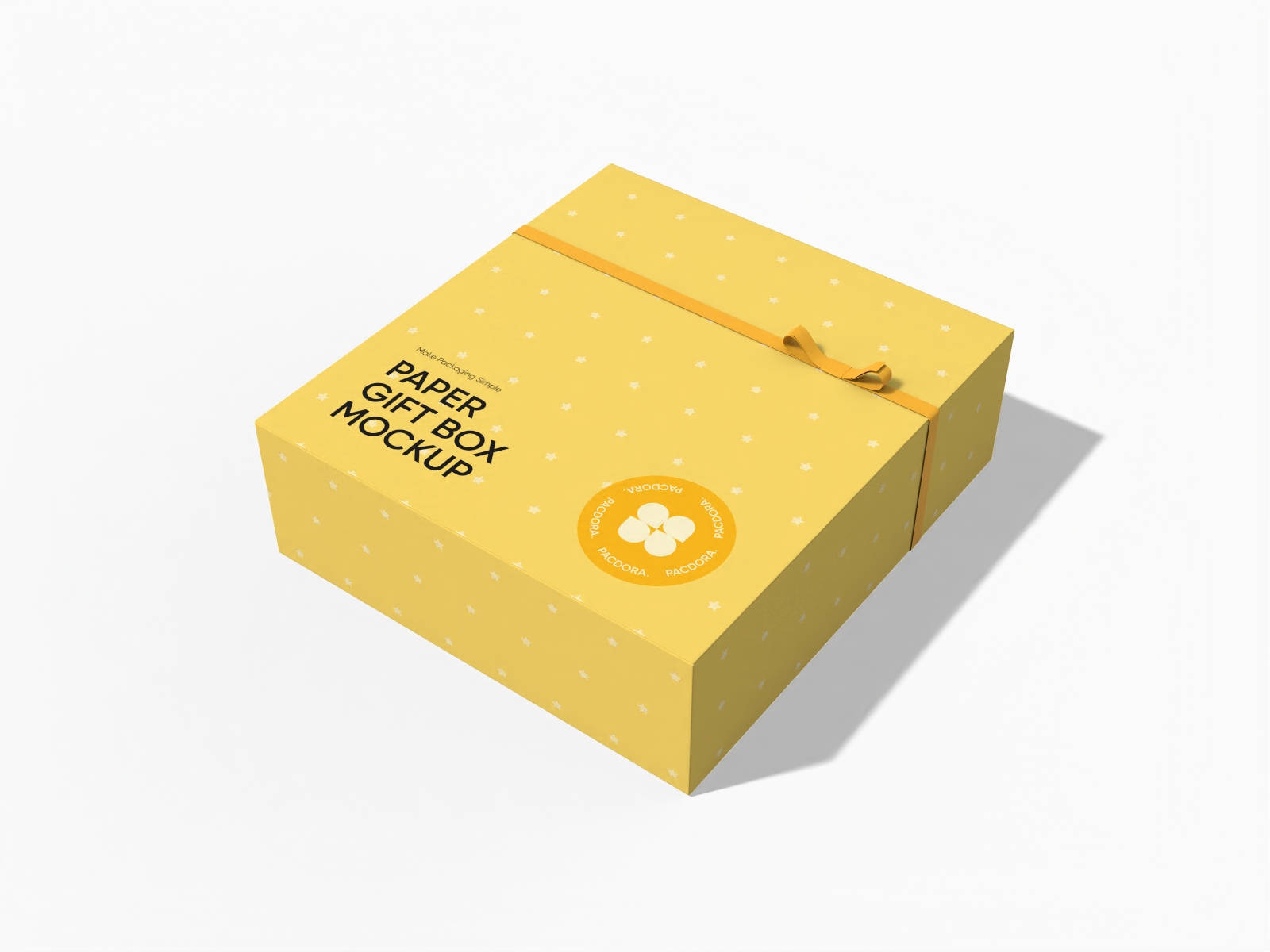 Paper gift box mockup Paper gift box mockup