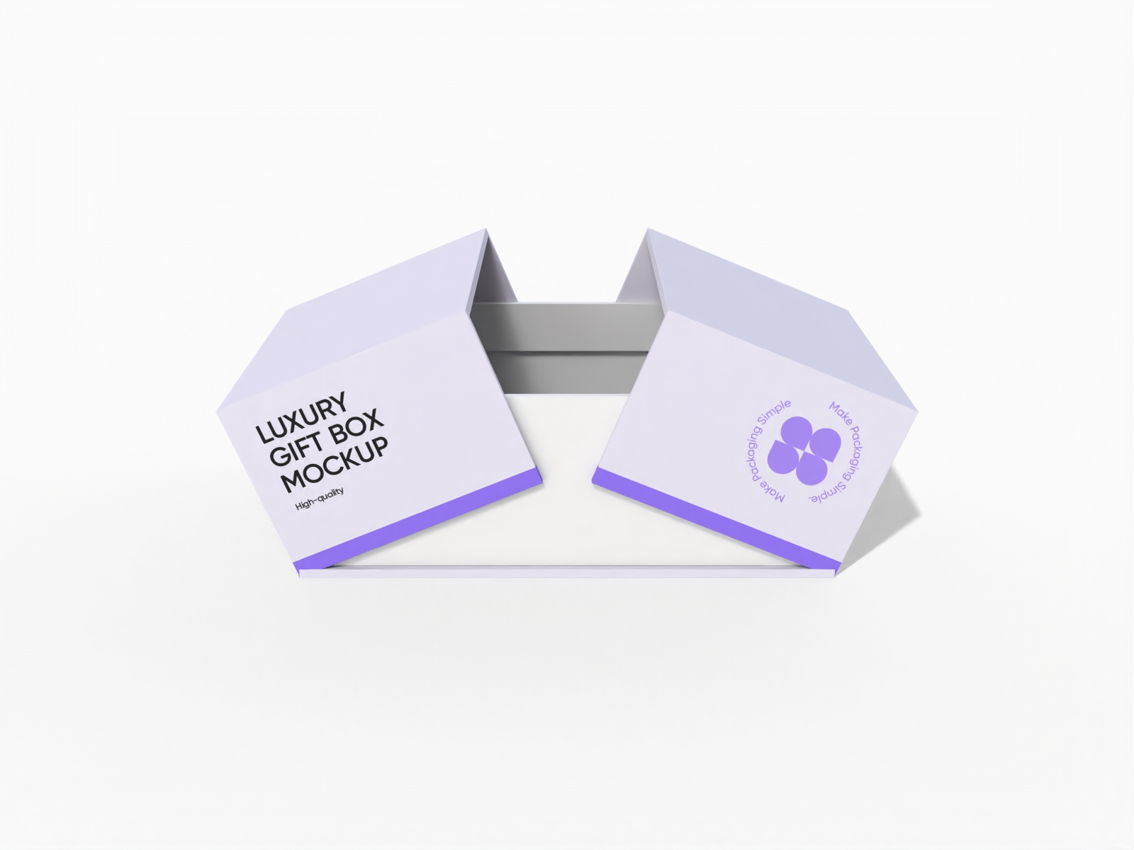 Luxury jewelry gift box mockup