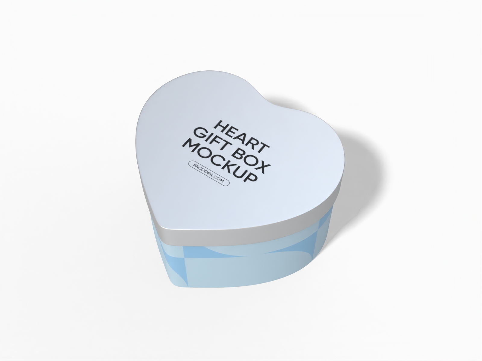 Heart shaped gift box mockup Heart shaped gift box mockup