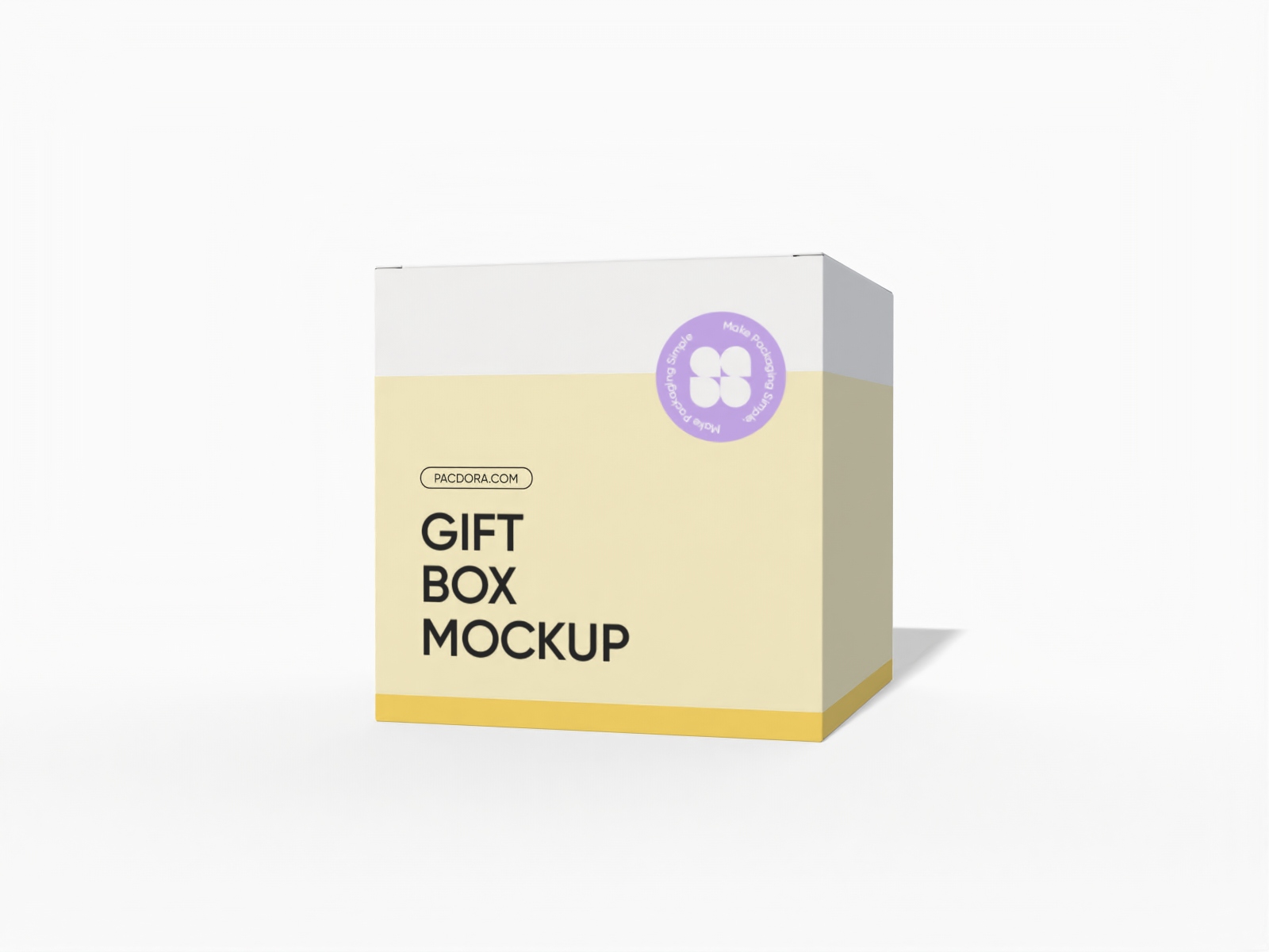 Tuck top gift box mockup