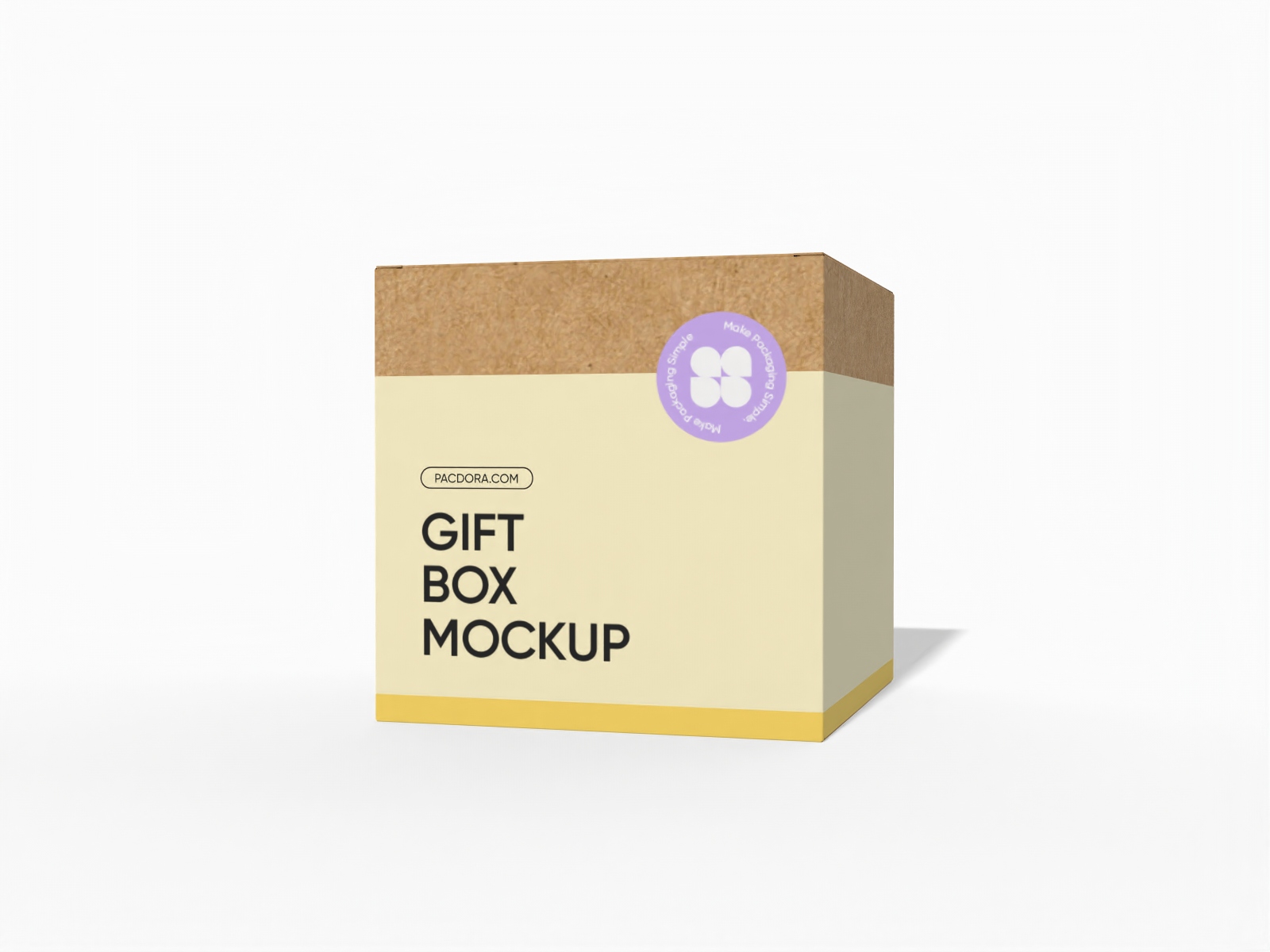 Tuck top gift box mockup Tuck top gift box mockup