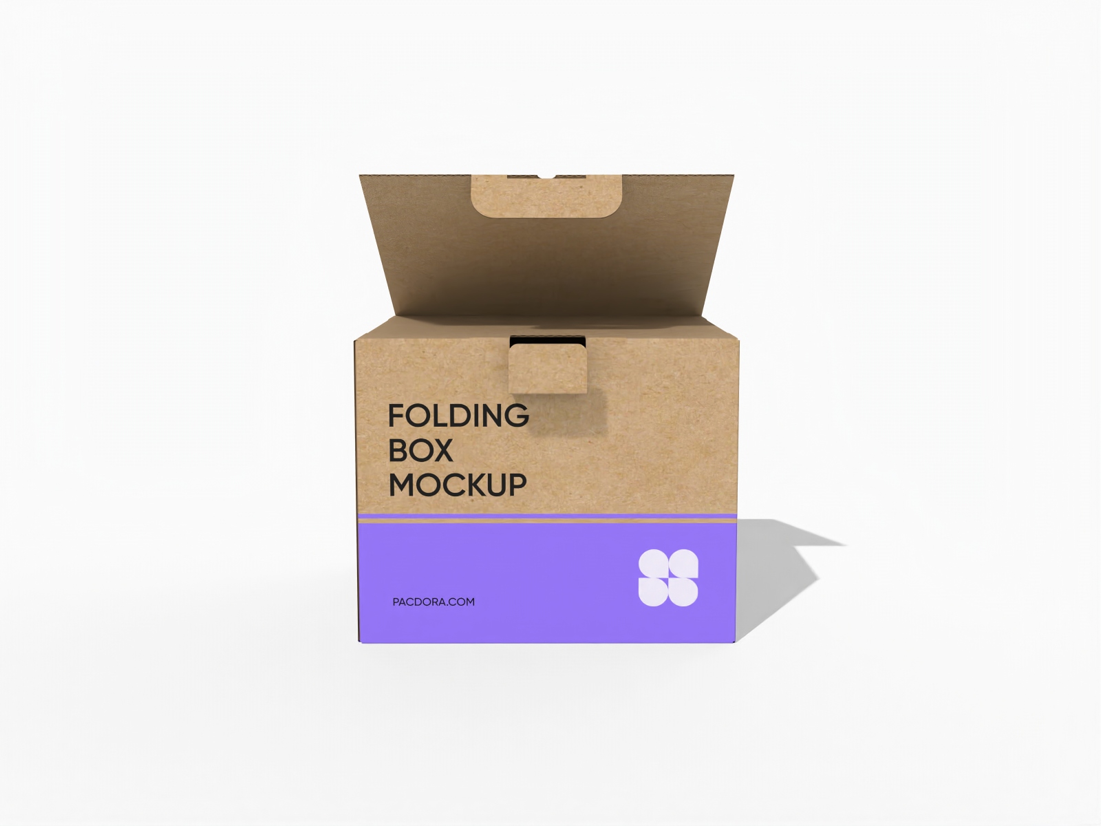Packaging carton business material mockup