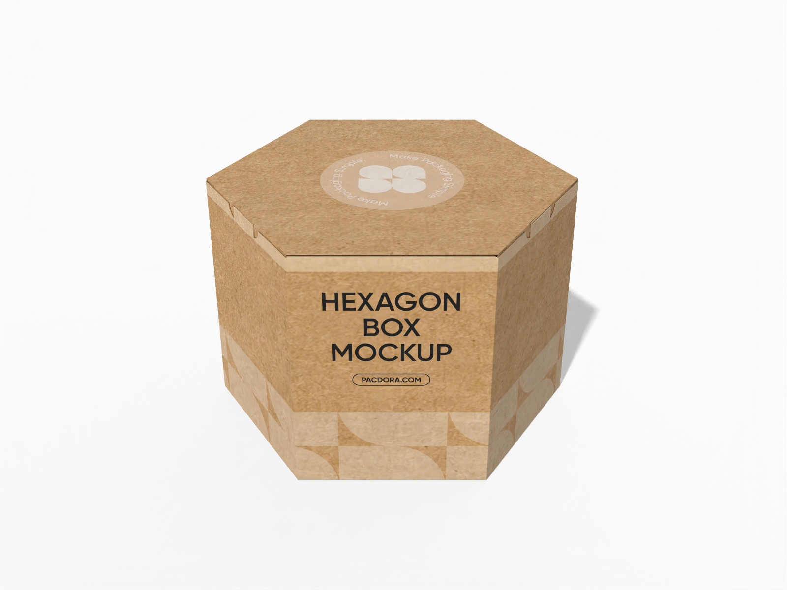 Polygonal boxes hexagon security buckles mockup Polygonal boxes hexagon security buckles mockup