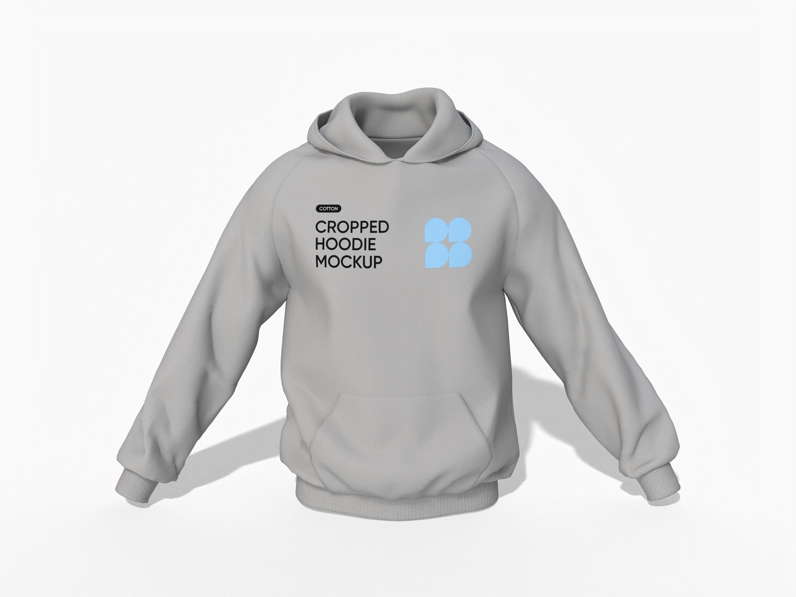 Raglan hoodie mockup