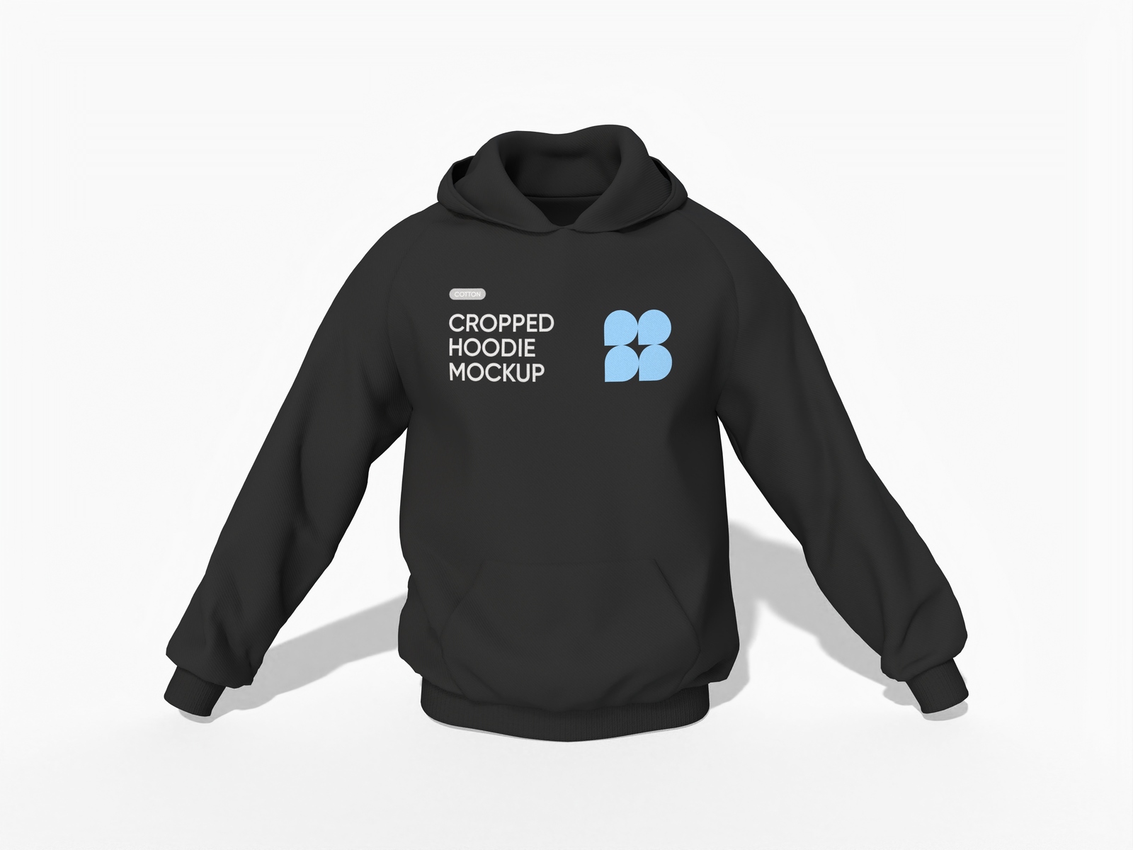 Raglan hoodie mockup