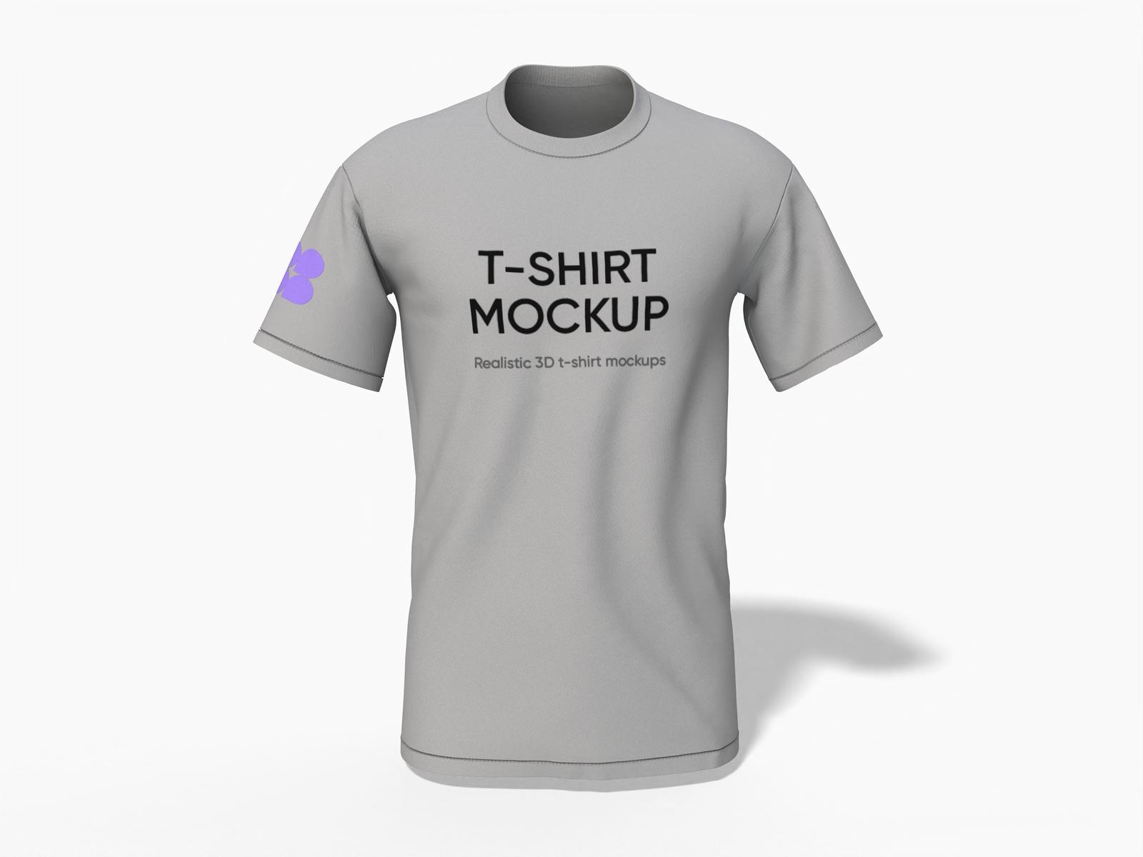Men's round neck T-shirt mockup