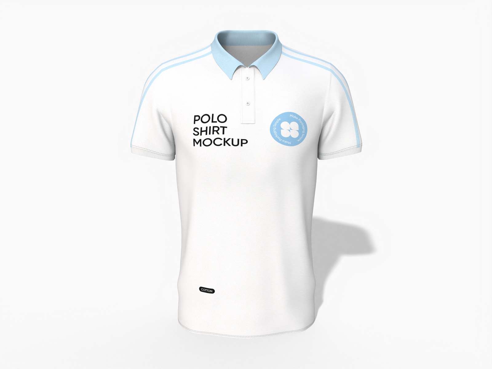Short sleeves polo shirt mockup