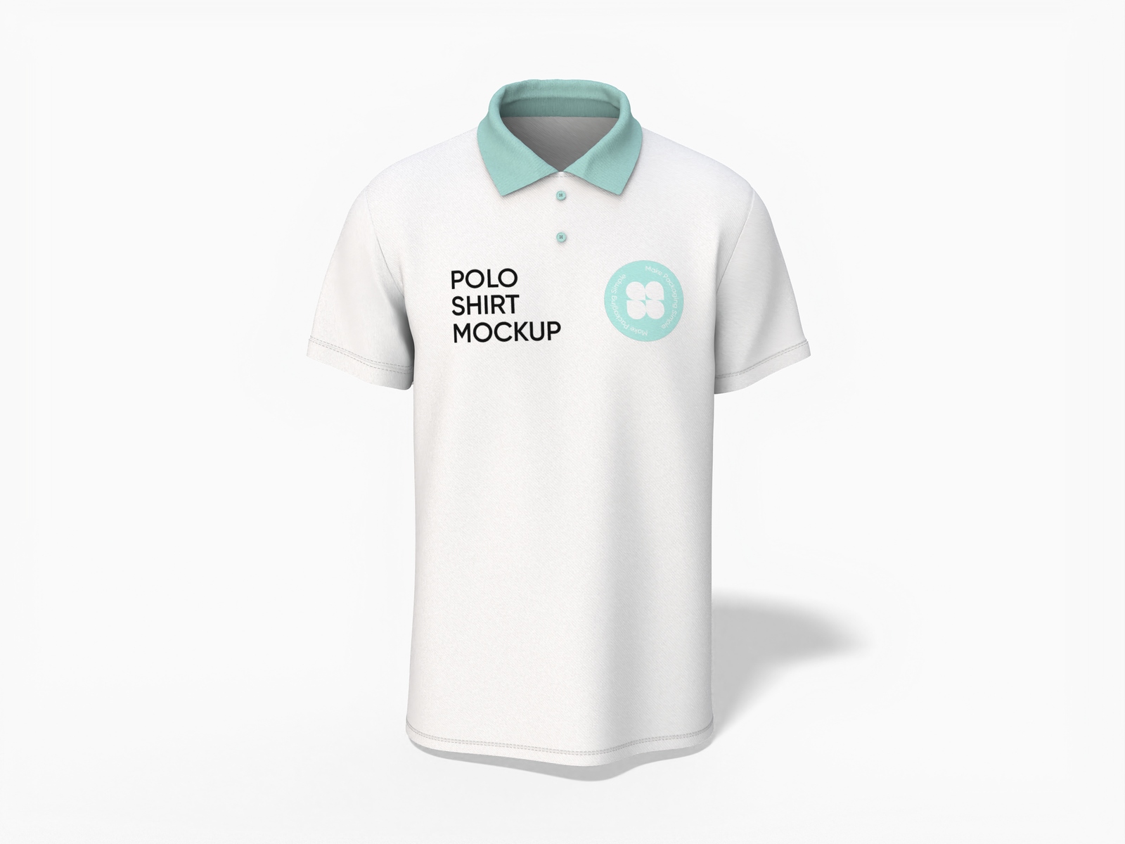 Short sleeves polo shirt mockup