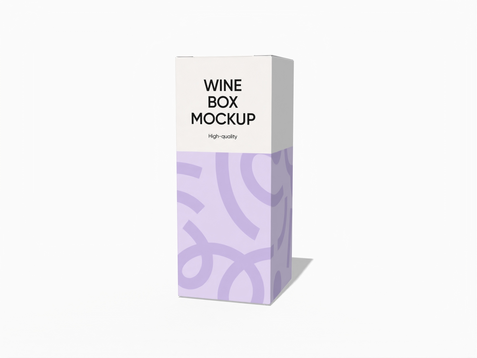 Tuck end wine box mockup