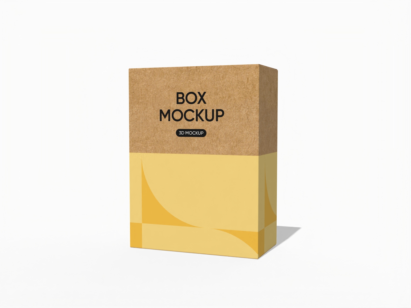 Tuck end box mockup