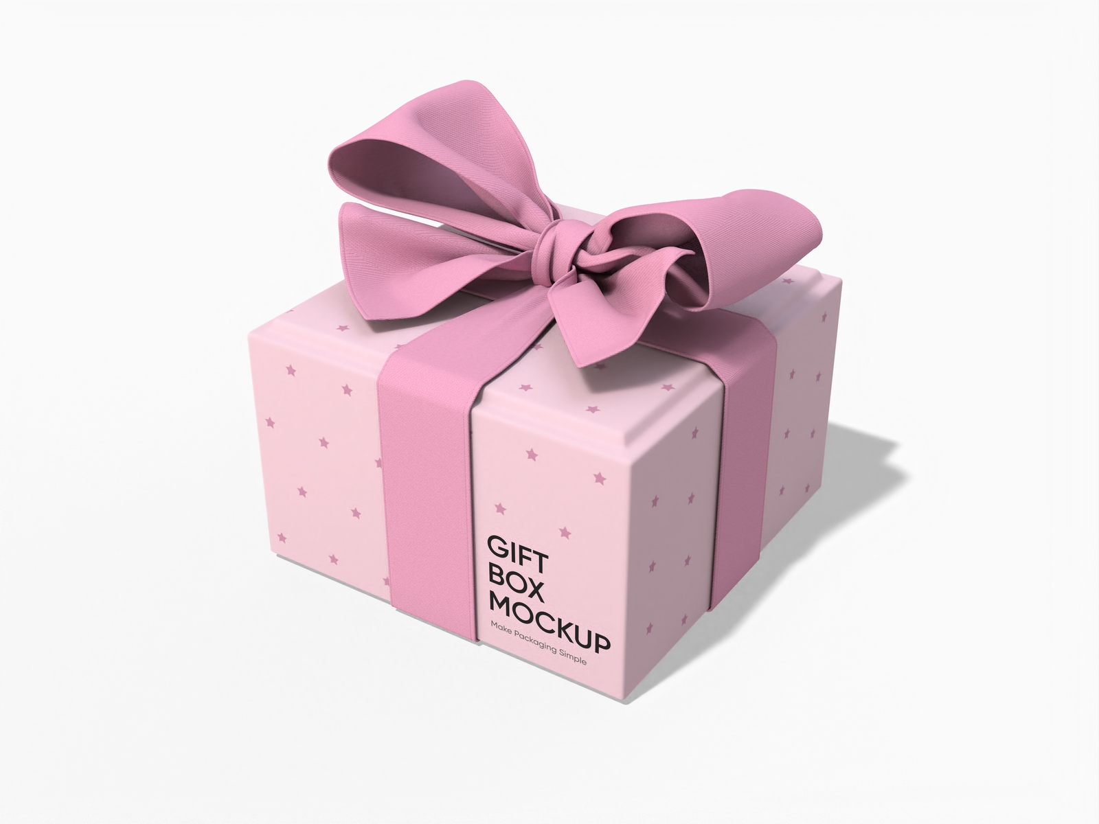 Surprise gift box mockup