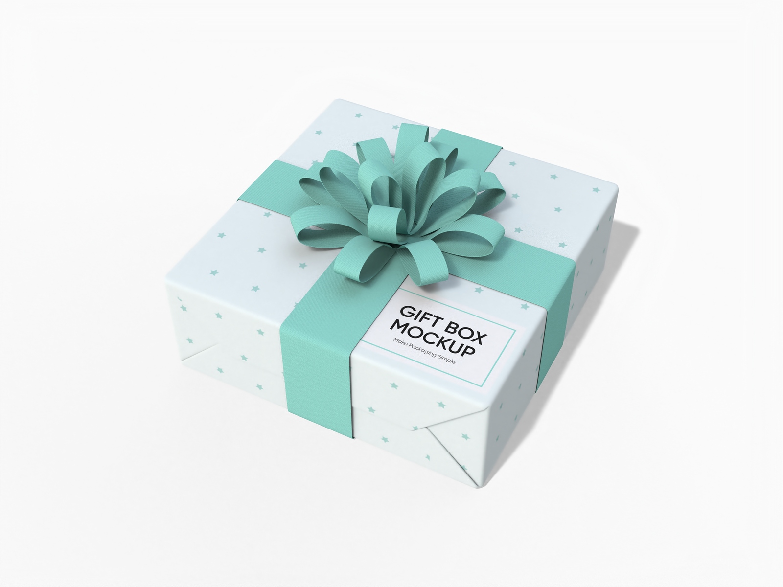 Surprise gift box mockup Surprise gift box mockup