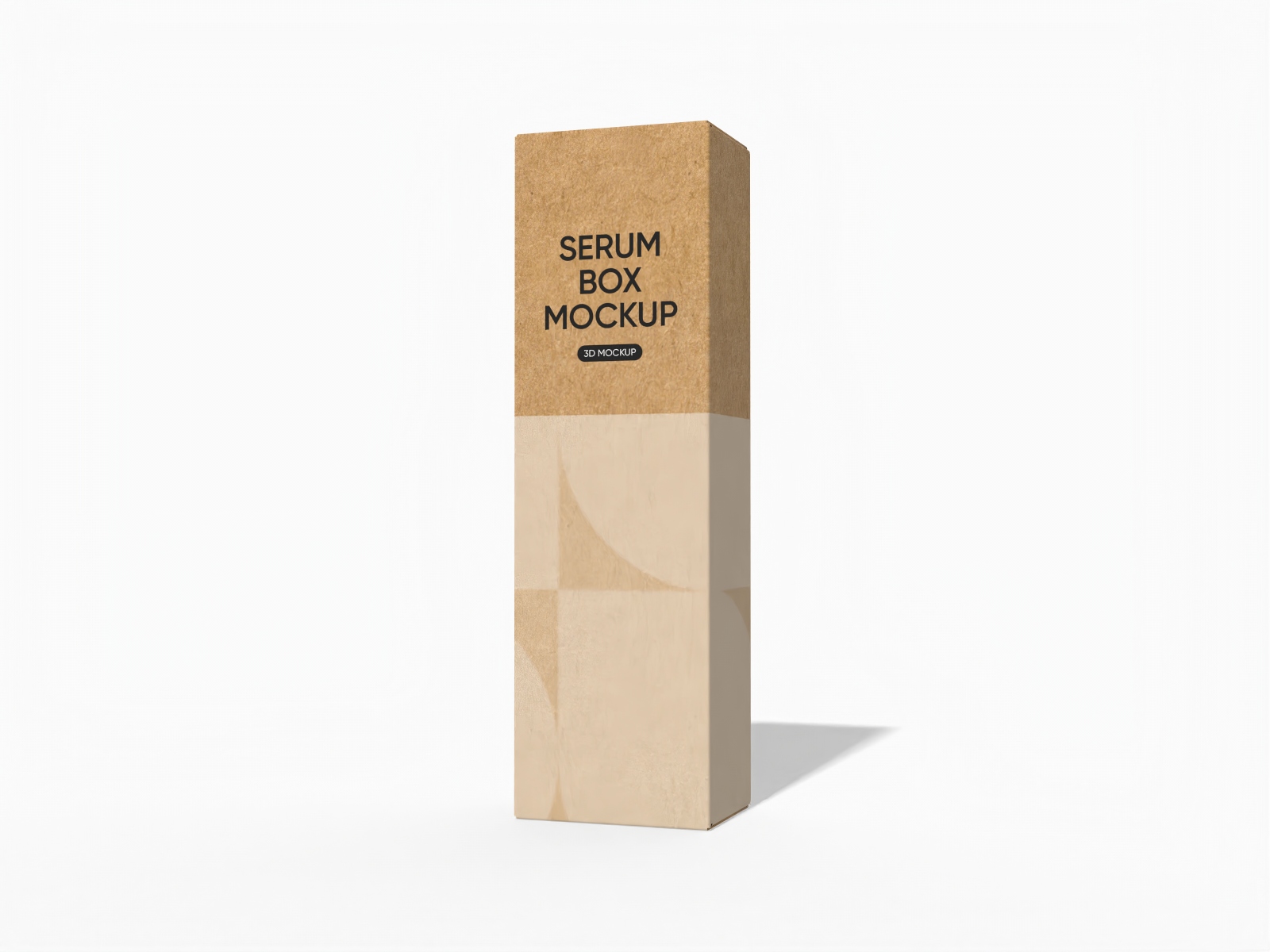 Tuck end serum box mockup