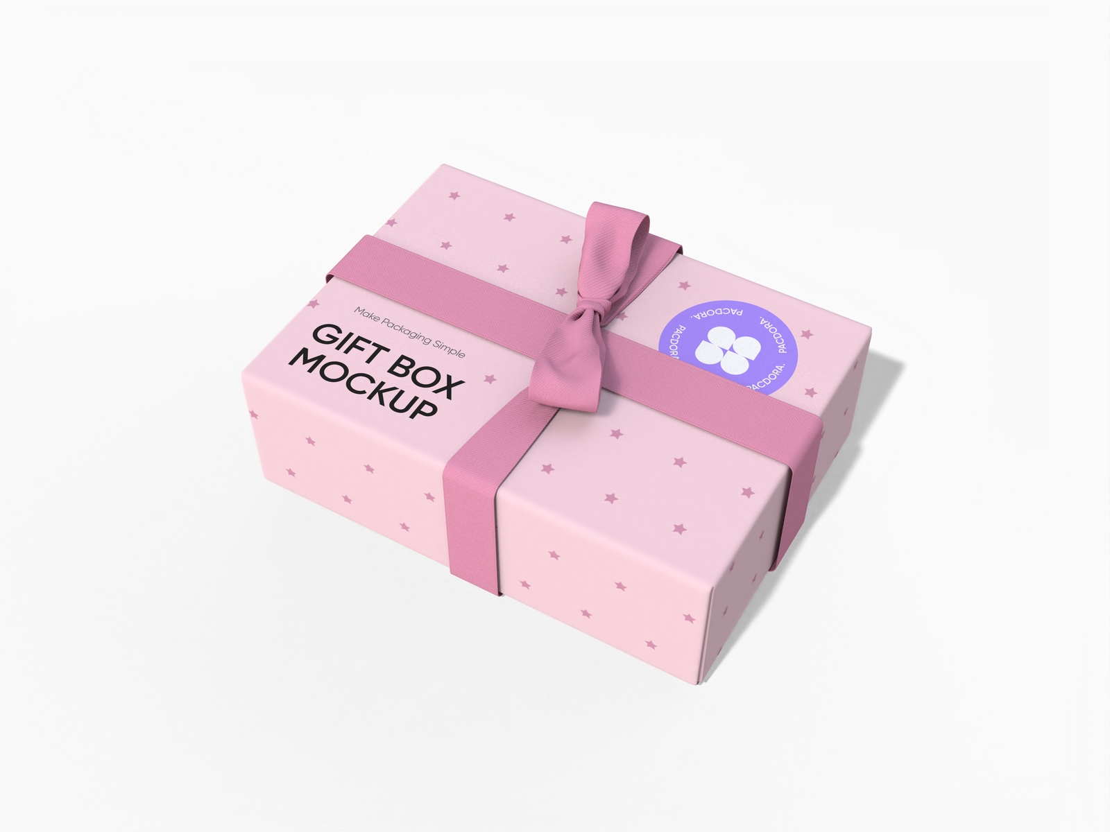 Chocolate gift box mockup