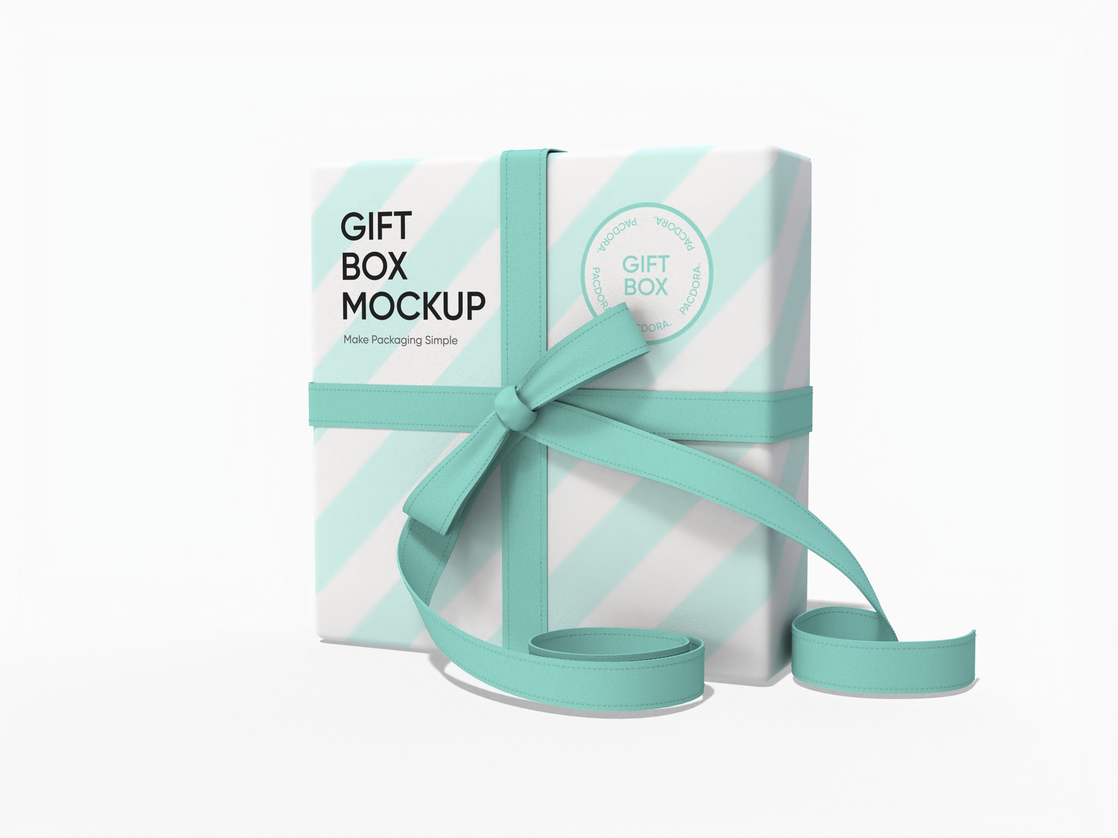 Christmas gift box mockup Christmas gift box mockup