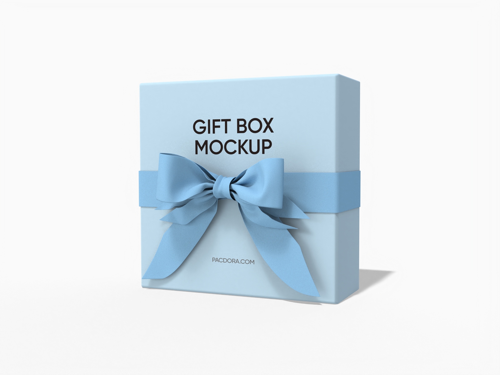 Birthday gift box mockup