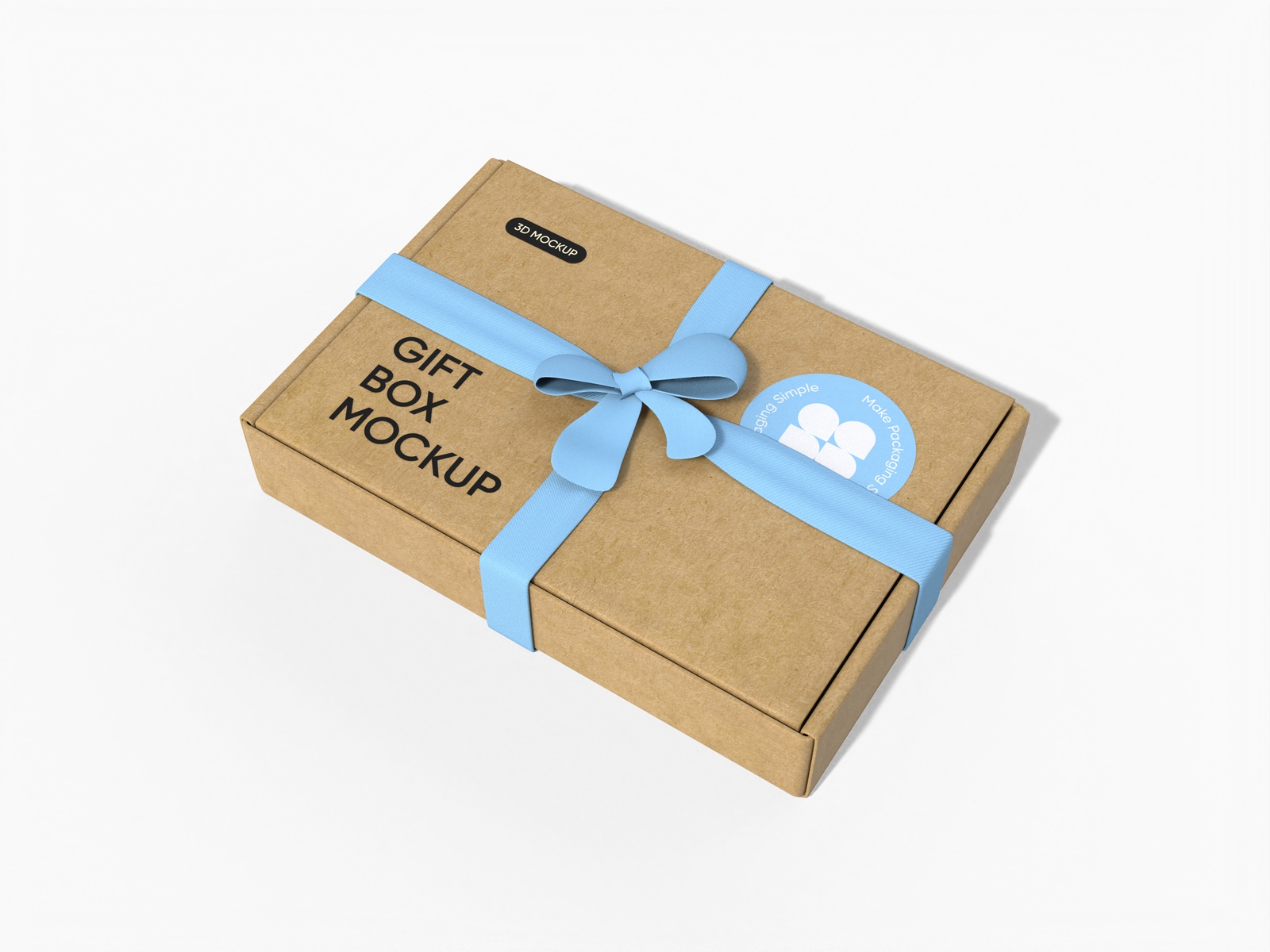 Healthy gift snack box mockup