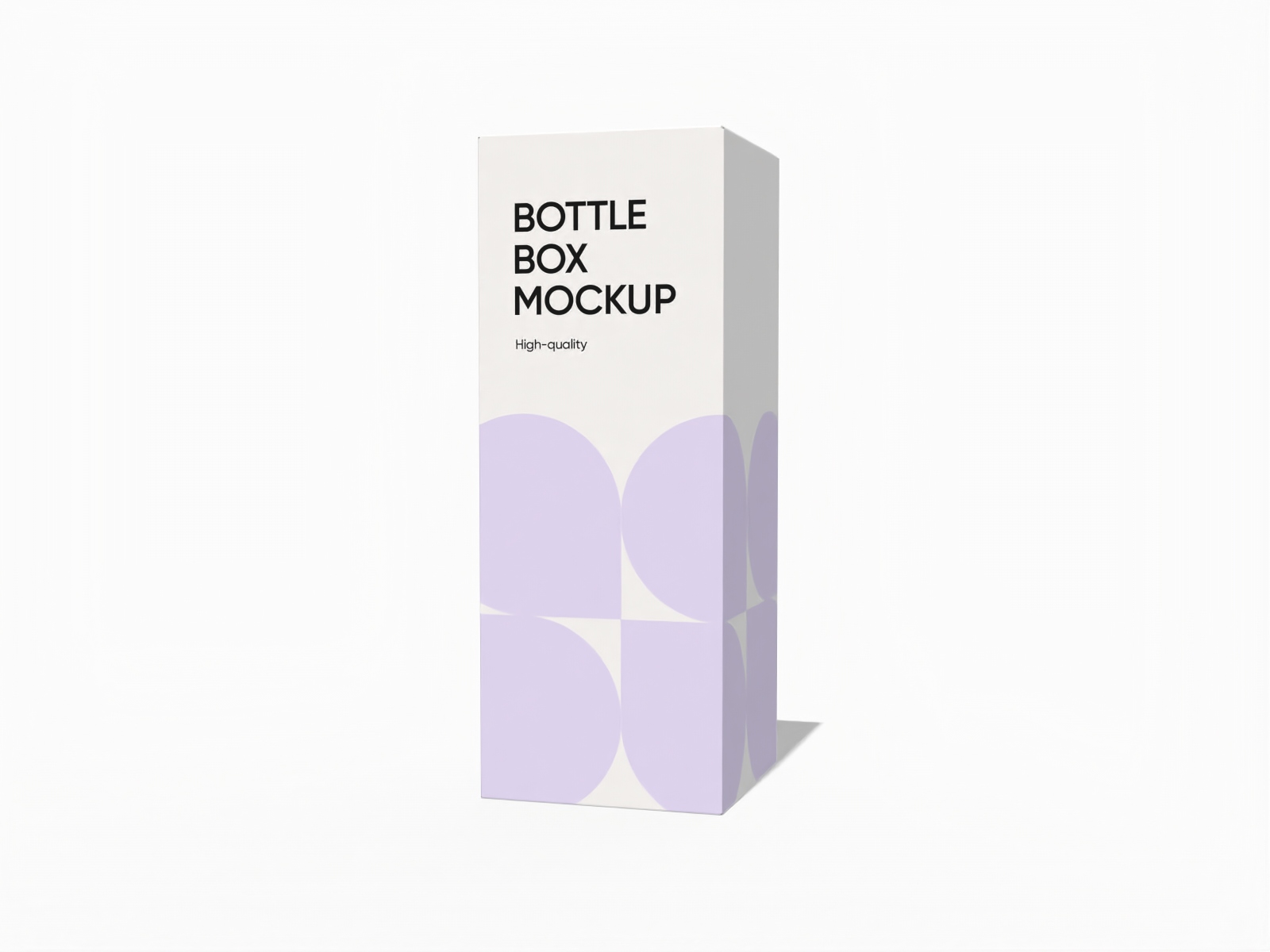 Tuck end bottle box mockup
