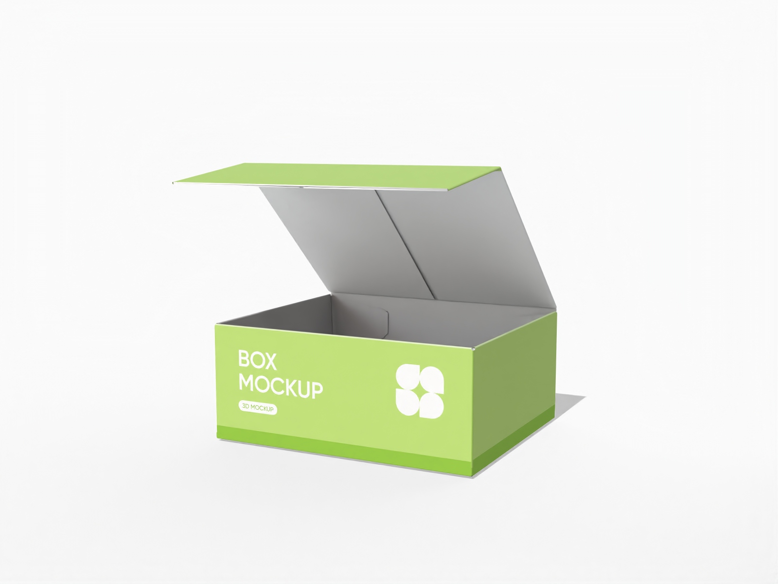 Flip top coffee box mockup