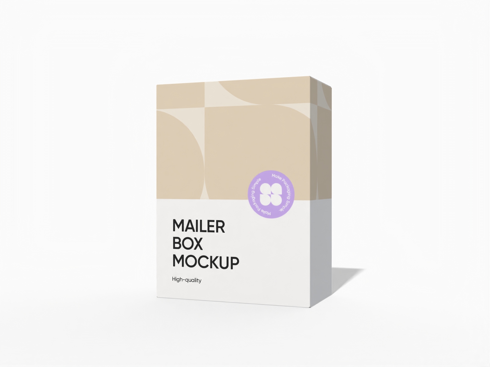 Tuck end mailer box mockup