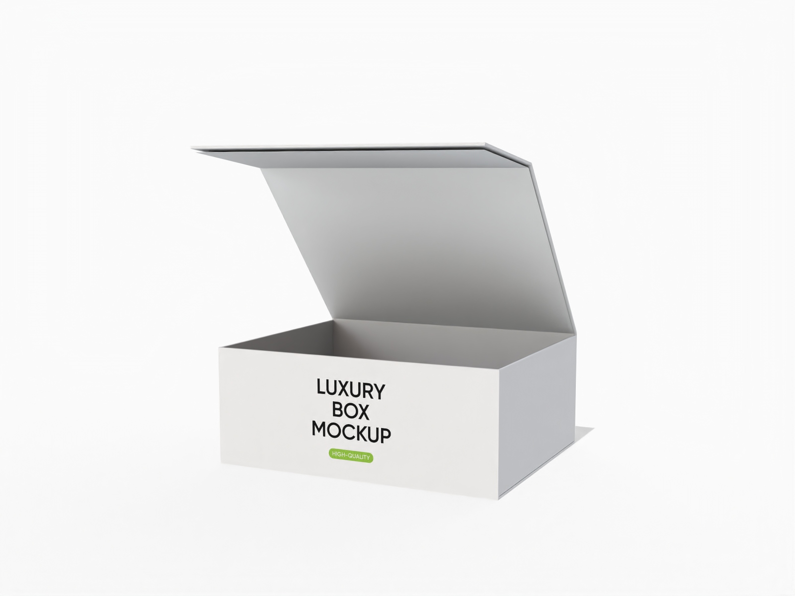 Flip top luxury rigid box mockup Flip top luxury rigid box mockup