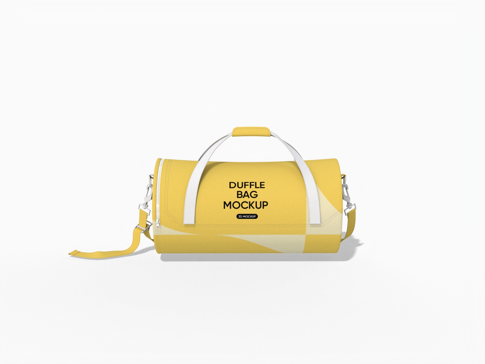 Sports duffle bag mockup
