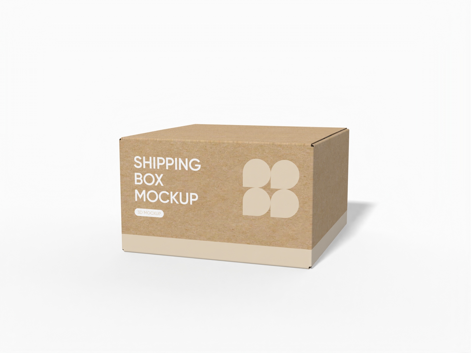 Folding shipping box mockup Folding shipping box mockup