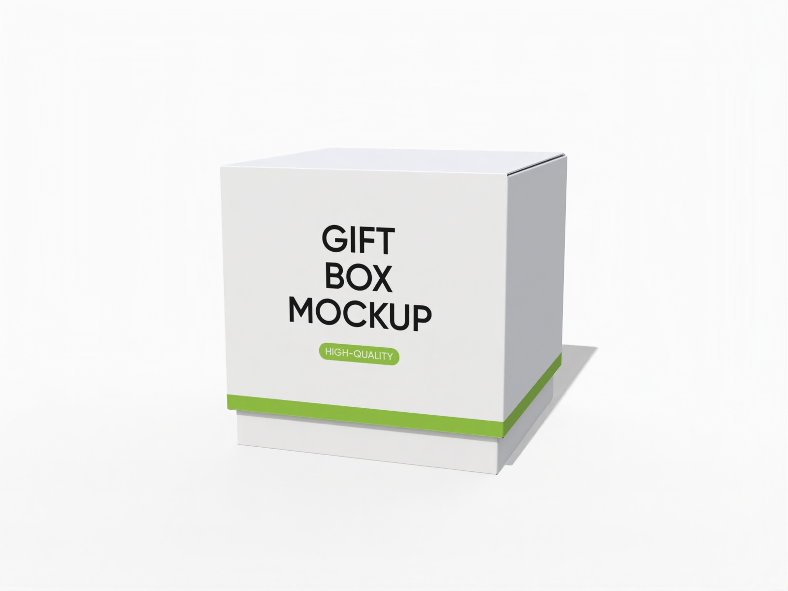 Gift box with lid mockup Gift box with lid mockup
