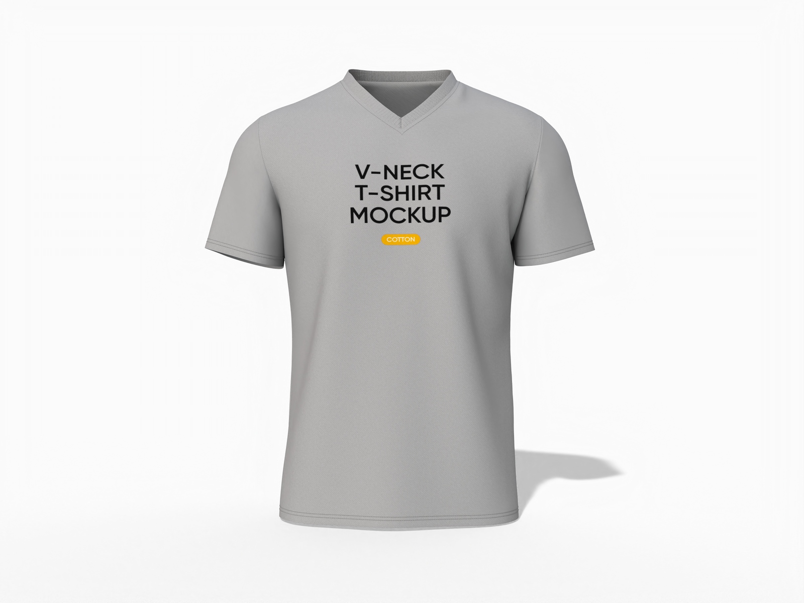 V-neck t shirt mockup
