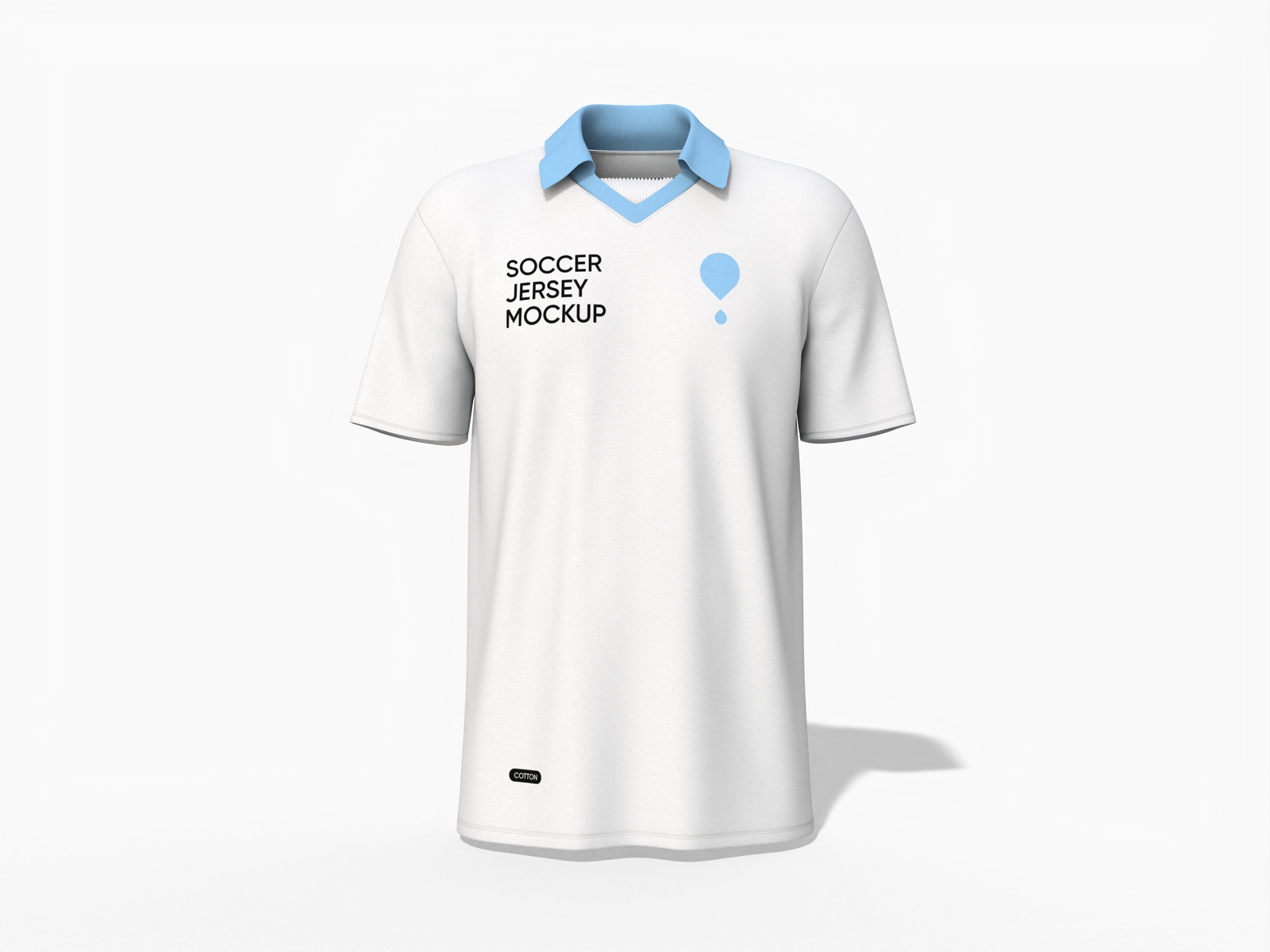 Soccer jersey polo shirt mockup
