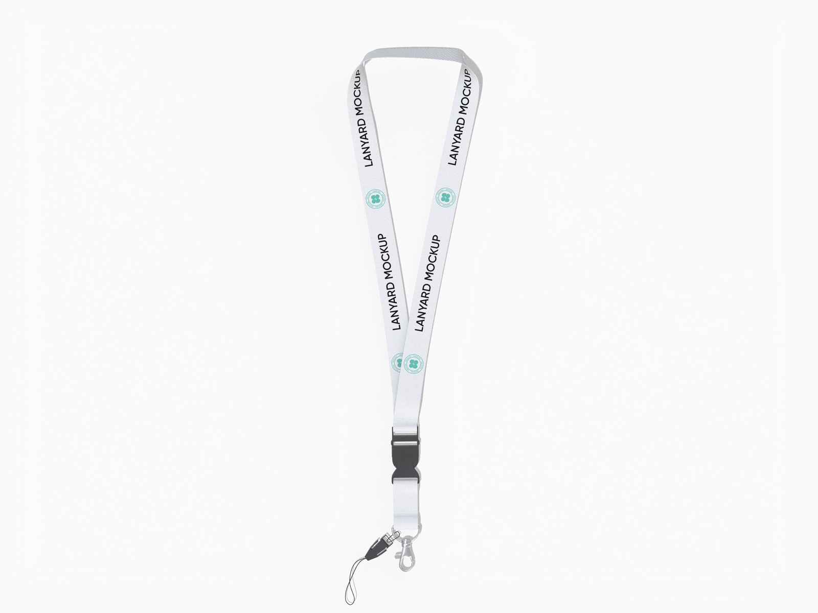 Lanyard double sided mockup