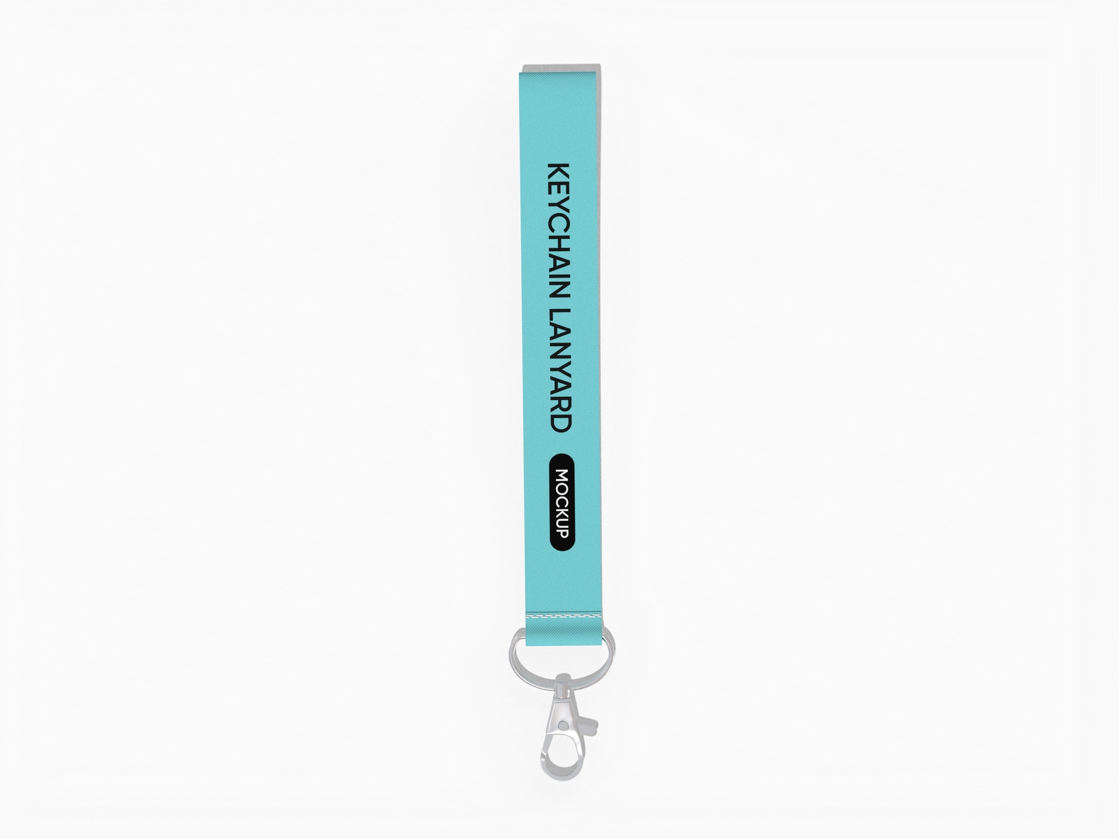Keychain lanyard mockup