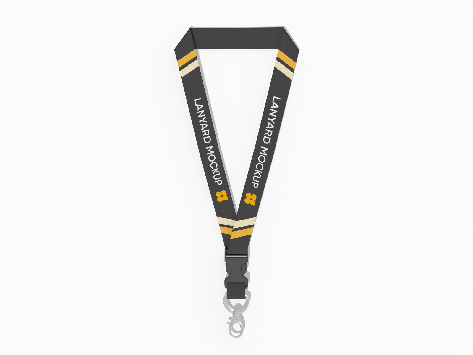 Lanyard and detachable buckle mockup
